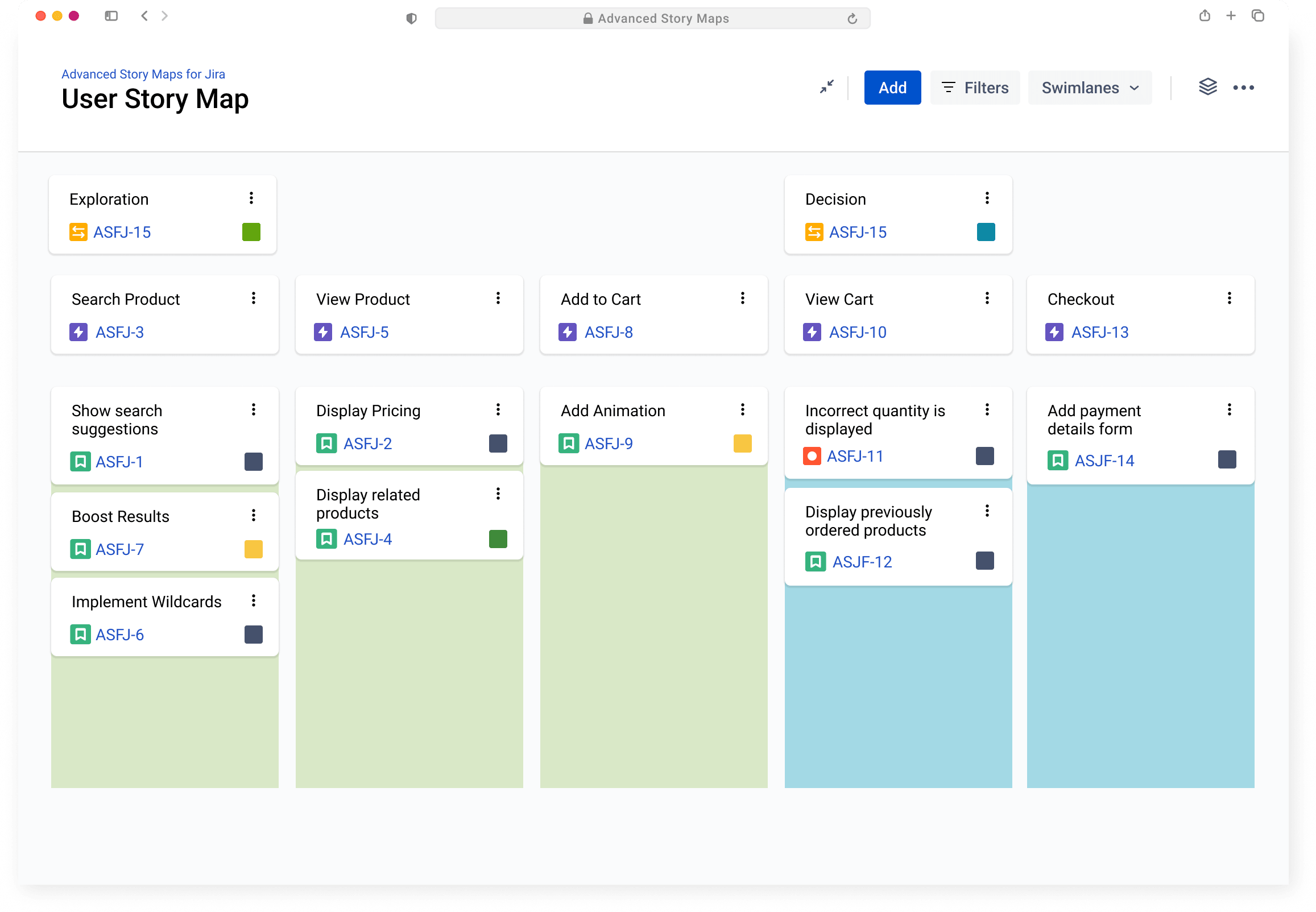 Advanced Story Maps release planning